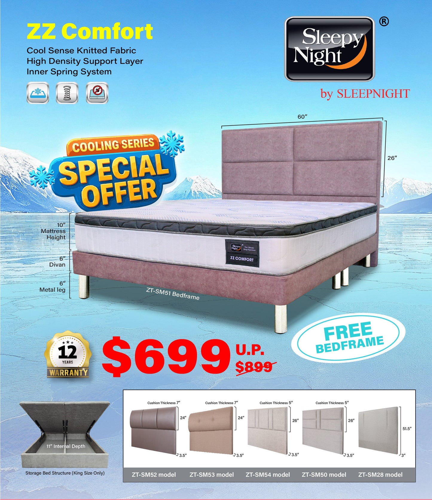 Sleepynight zz comfort spring mattress
