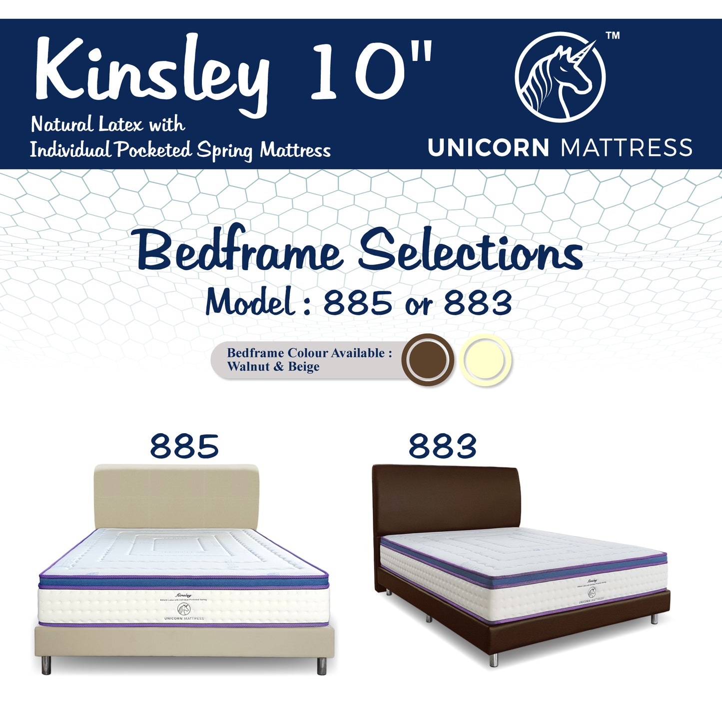 Unicorn Kinsley Latex Pocketed Spring Mattress