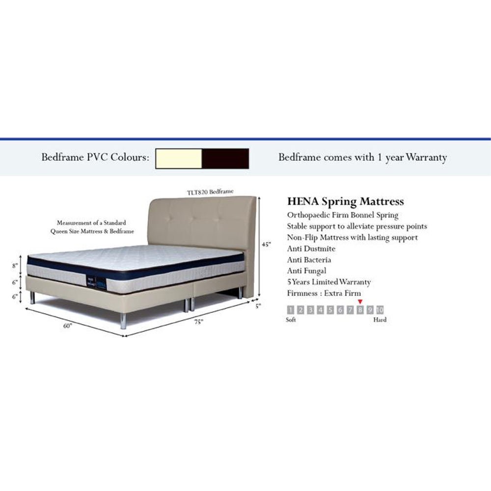 Bedz & Dreamz Hena Mattress + Bed_1