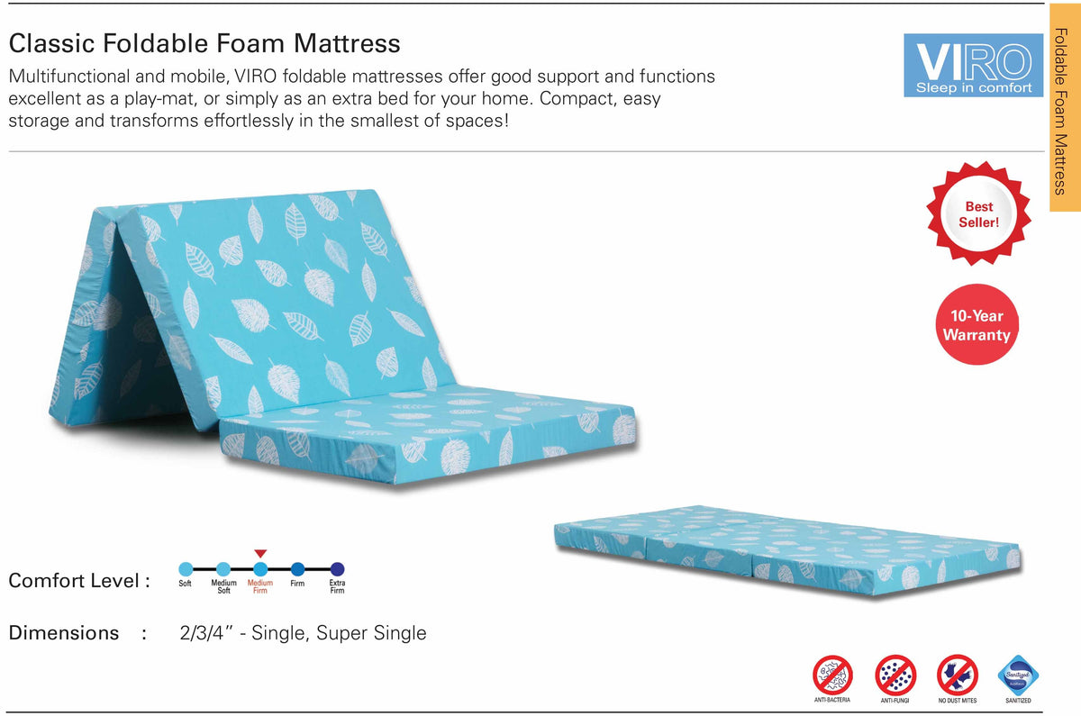 Viro Classic Foldable Foam Mattress SGmattress.sg