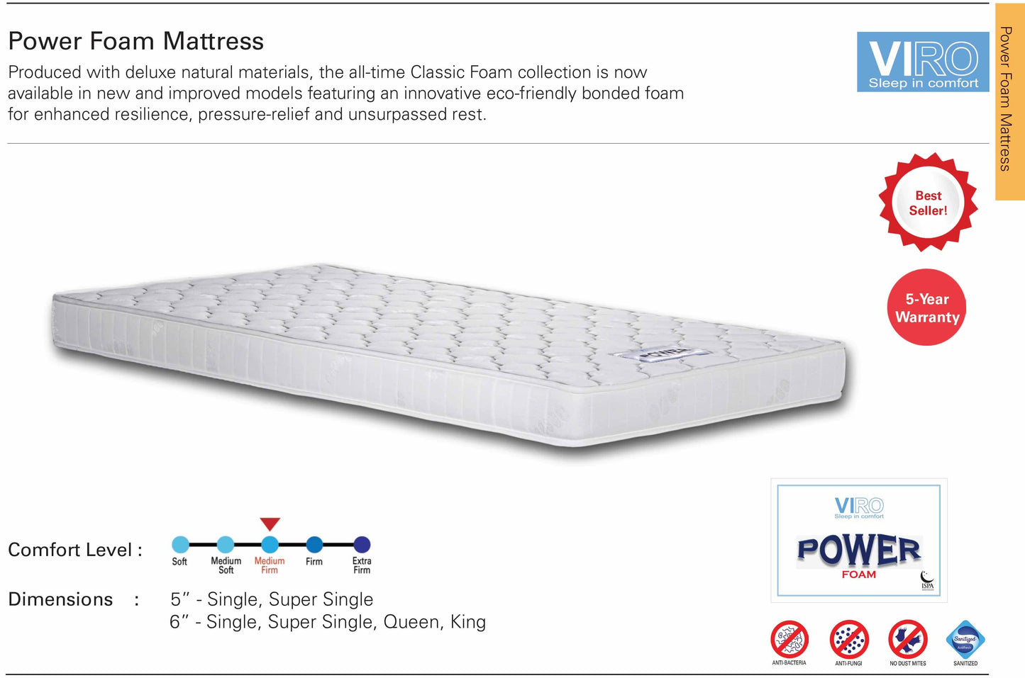 Viro Power Foam Mattress