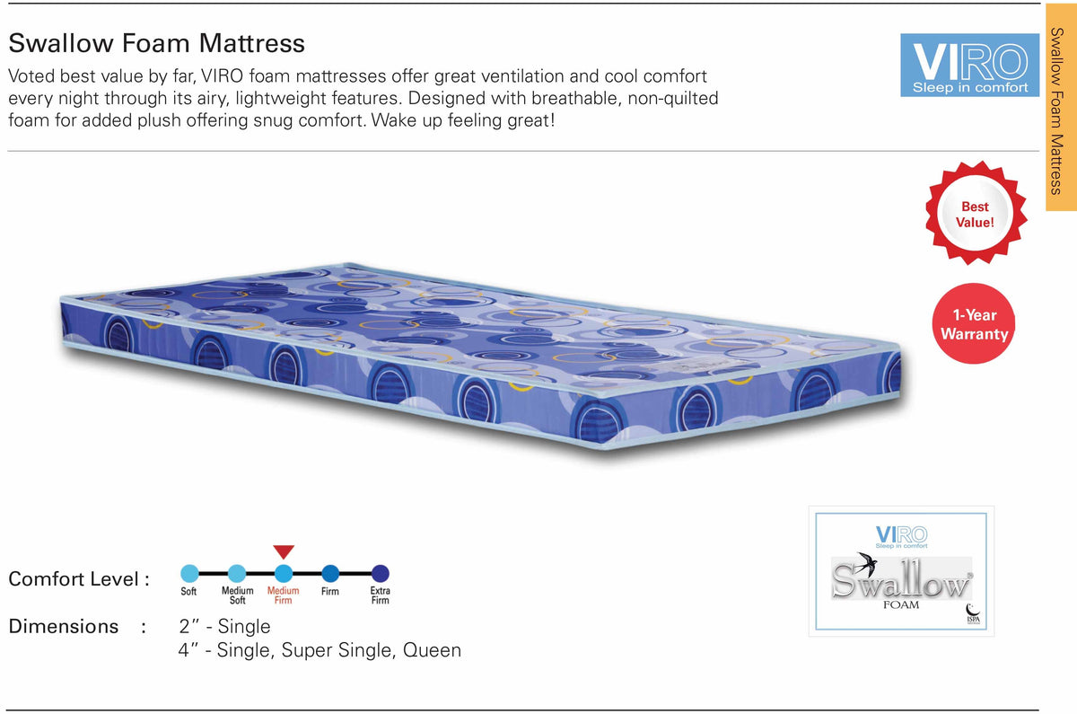 Viro Swallow Foam Mattress SGmattress.sg