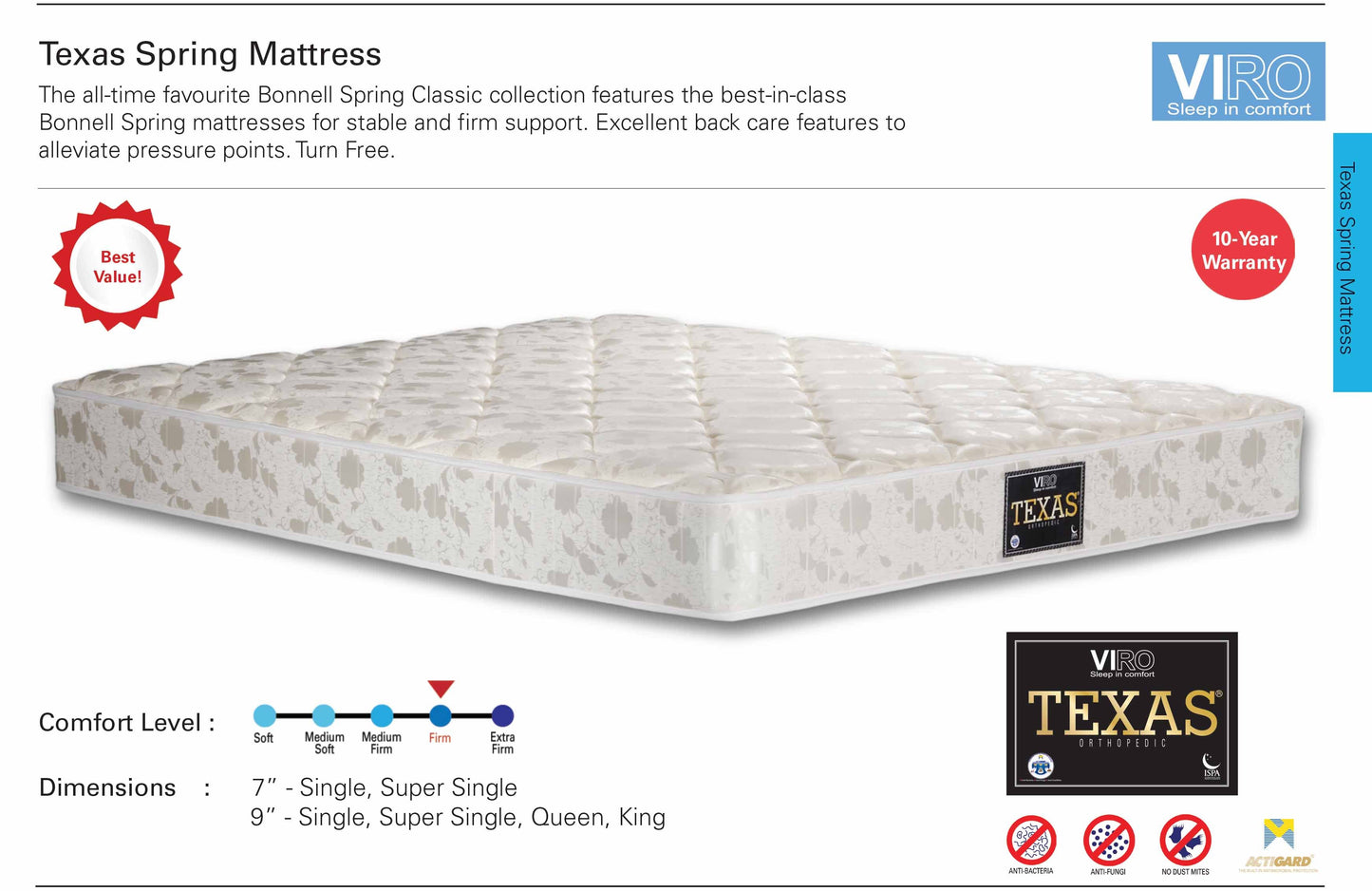 Viro Texas Spring Mattress