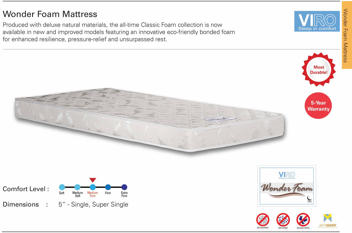 Viro Wonder Foam Mattress SGmattress.sg