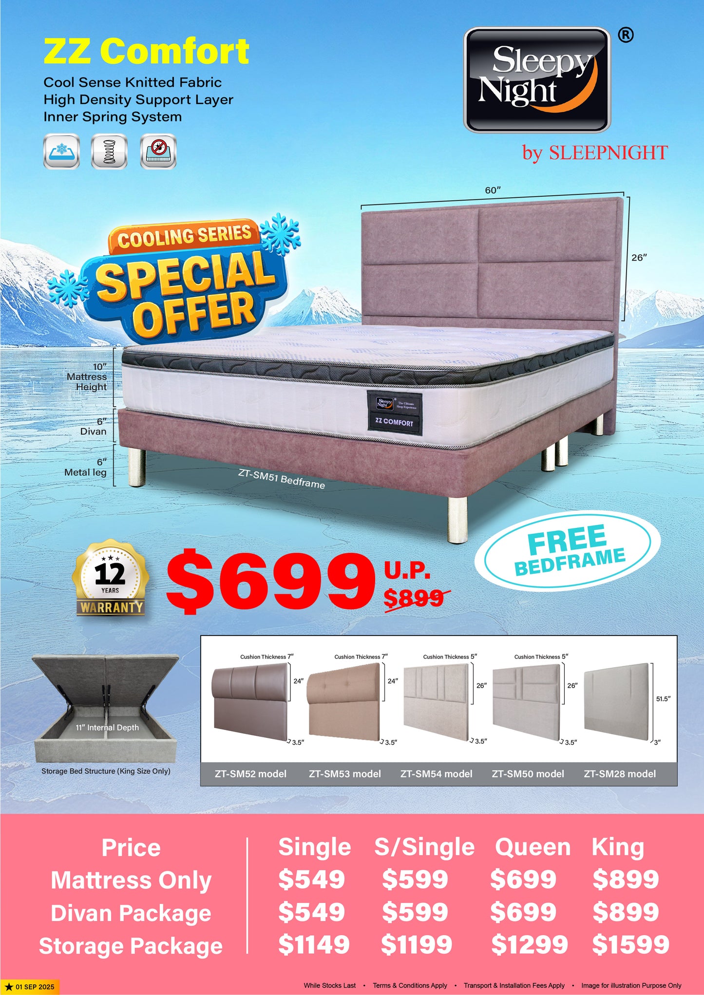 Sleepynight zz comfort spring mattress