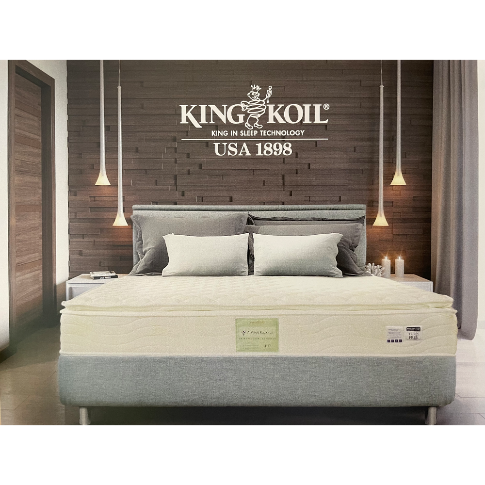 King Koil Natural Response Latex Pillow Top Pocketed Spring