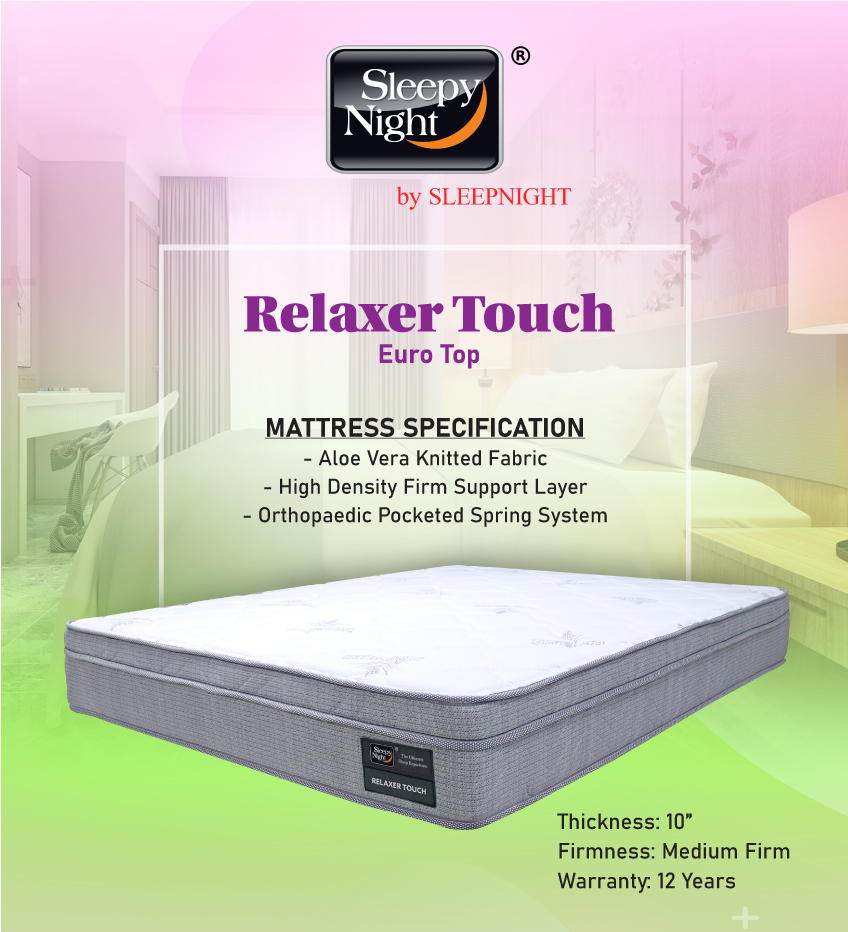 Sleepynight Relaxer Touch Pocketed Spring Mattress