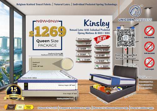 Unicorn Kinsley Latex Pocketed Spring Mattress