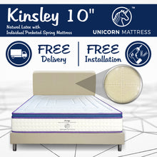 Load image into Gallery viewer, Unicorn Kinsley Latex Pocketed Spring Mattress