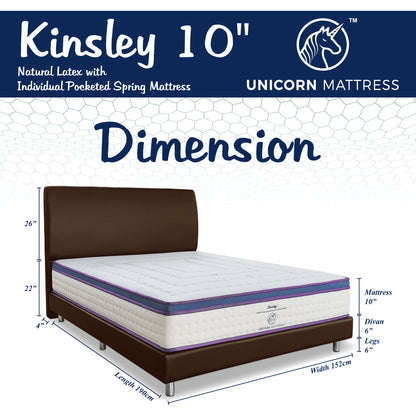 Unicorn Kinsley Latex Pocketed Spring Mattress