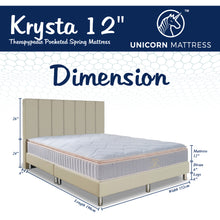Load image into Gallery viewer, Krysta Pocketed Spring Therapypedic Mattress + Bedframe Bundle