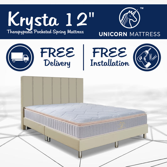 Krysta Pocketed Spring Therapypedic Mattress + Bedframe Bundle