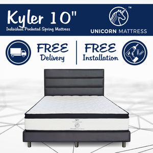 Unicorn Kyler Pocketed Spring Mattress Bundle