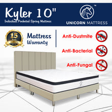 Load image into Gallery viewer, Unicorn Kyler Pocketed Spring Mattress Bundle