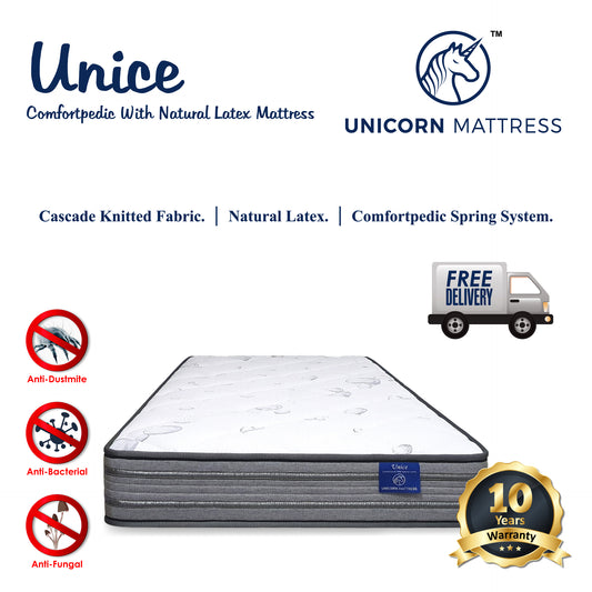 Unicorn Unice Comfortpedic Latex Spring Mattress 
