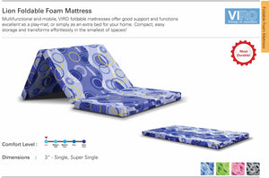 Viro Lion Foldable Foam Mattress