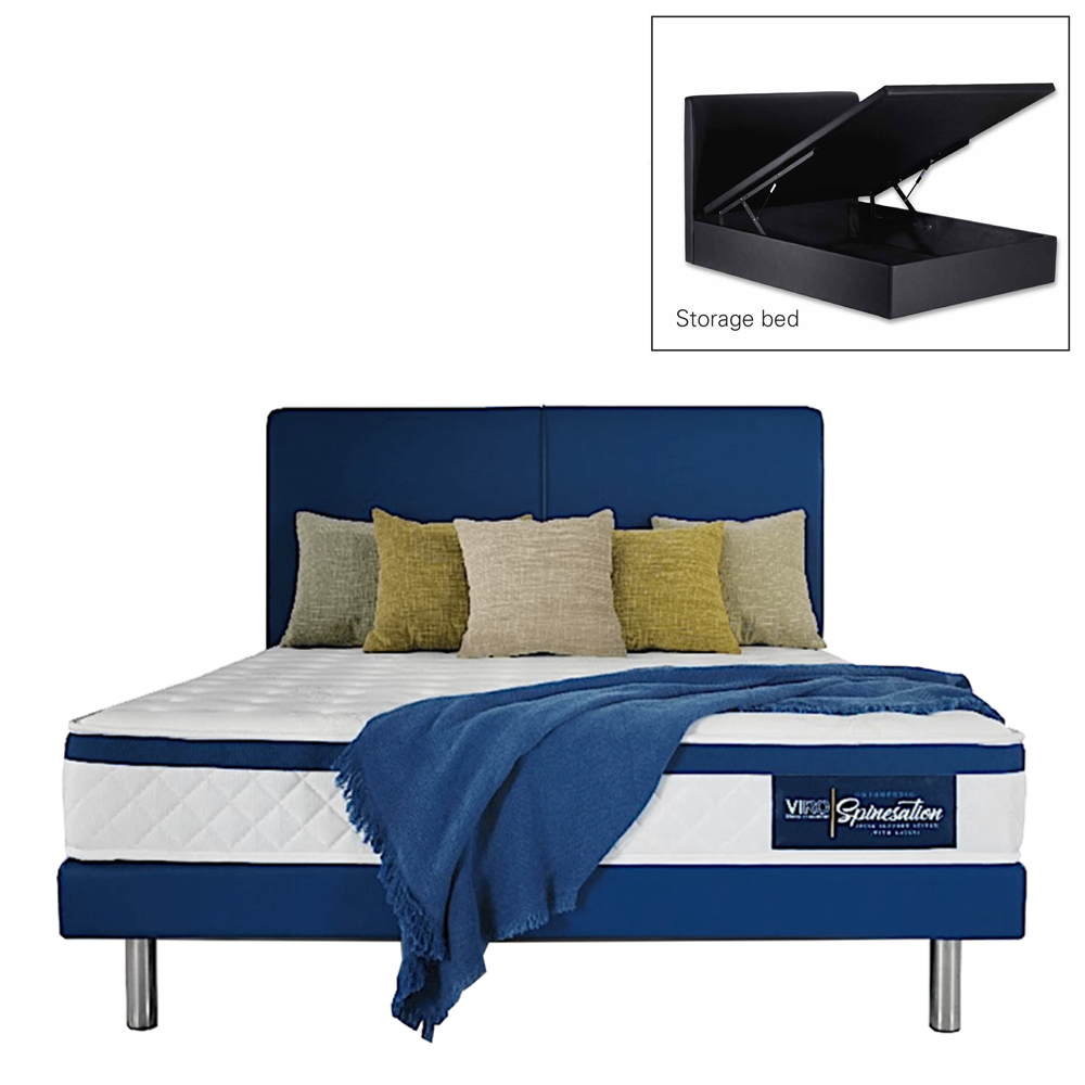 viro spinesation mattress storage bed set