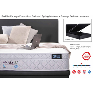 Viro tribe 2 mattress storage bedframe set
